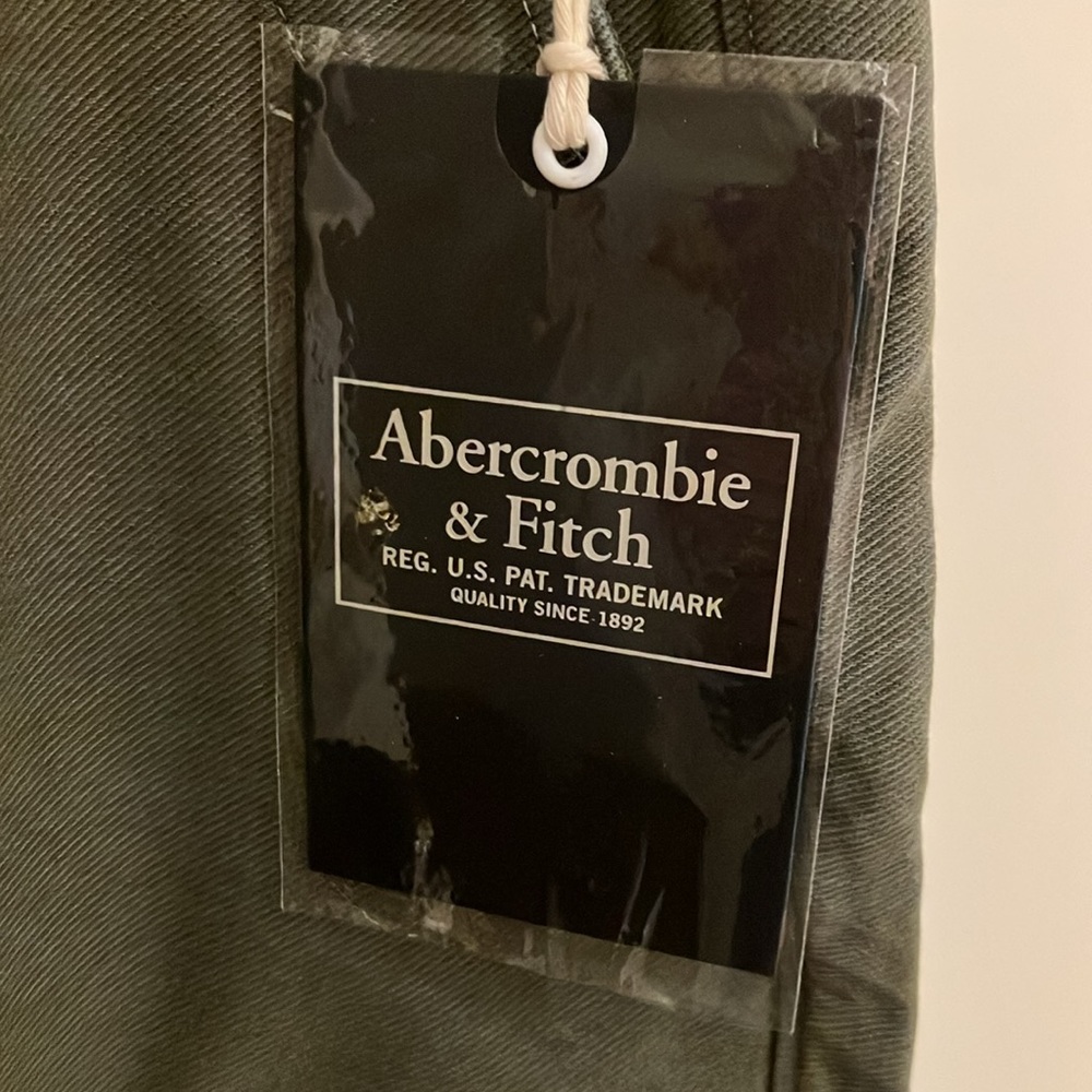 Abercrombie and Fitch new with tags heavenly soft stretch twill olive Medium - Picture 4 of 6